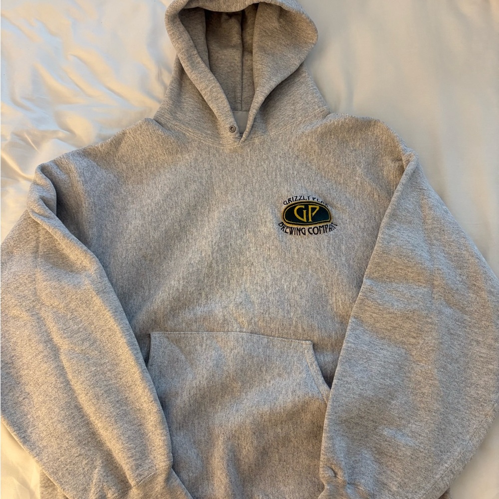 Vintage Gray Grizzly Peak Brewing Company Hoodie